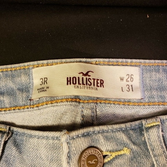 Hollister Jeans Hollister Faded Skinny Jeans With Rare Criss Cross
